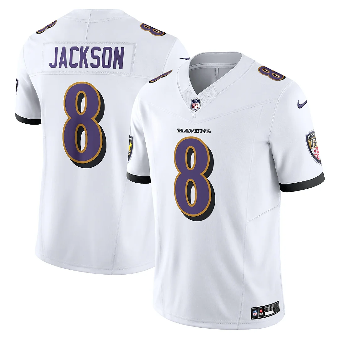 Zennovawear Lamar Jackson Baltimore Ravens Vapor FUSE. Limited Jersey - White