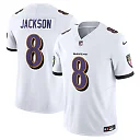 Zennovawear Lamar Jackson Baltimore Ravens Vapor FUSE. Limited Jersey - White