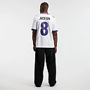 Zennovawear Lamar Jackson Baltimore Ravens Vapor FUSE. Stitched Limited Jersey - White