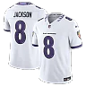 Zennovawear Lamar Jackson Baltimore Ravens Vapor FUSE. Stitched Limited Jersey - White