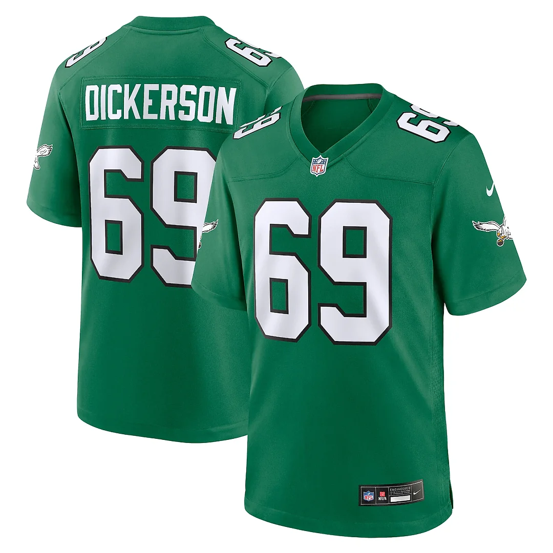 Zennovawear Landon Dickerson Philadelphia Eagles Alternate Game Jersey - Kelly Green