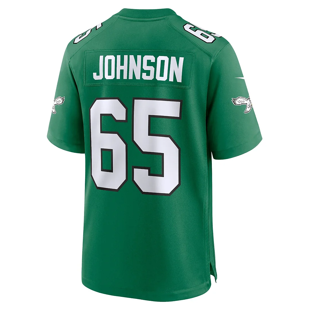 Zennovawear Lane Johnson Philadelphia Eagles Alternate Game Jersey - Kelly Green