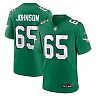 Zennovawear Lane Johnson Philadelphia Eagles Alternate Game Jersey - Kelly Green