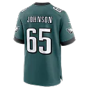 Zennovawear Lane Johnson Philadelphia Eagles Team Game Jersey - Midnight Green