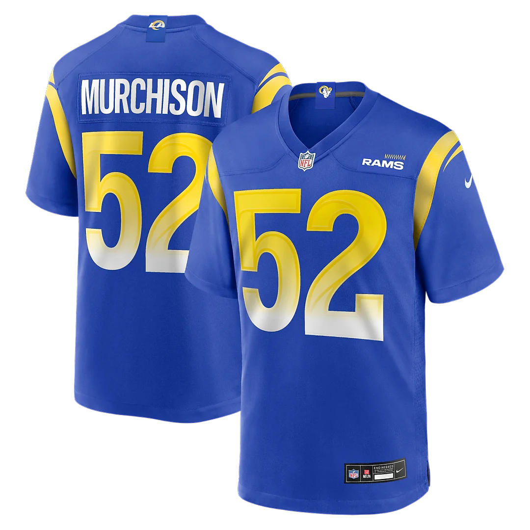 Zennovawear Larrell Murchison Los Angeles Rams Team Game Jersey - Royal