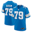 Zennovawear Larry Borom Detroit Lions Team Game Jersey - Blue