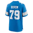 Zennovawear Larry Borom Detroit Lions Team Game Jersey - Blue