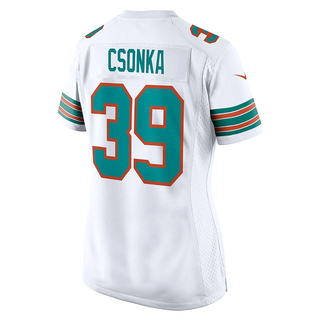 Zennovawear Larry Csonka Miami Dolphins Retired Player Jersey - White