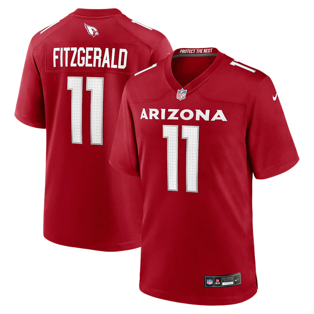 Zennovawear Larry Fitzgerald Arizona Cardinals Team Retired Game Jersey - Cardinal