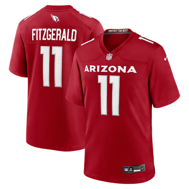 Zennovawear Larry Fitzgerald Arizona Cardinals Team Retired Game Jersey - Cardinal
