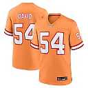 Zennovawear Lavonte David Tampa Bay Buccaneers Throwback Game Jersey - Orange