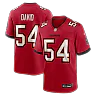 Zennovawear Lavonte David Tampa Bay Buccaneers Game Jersey - Red