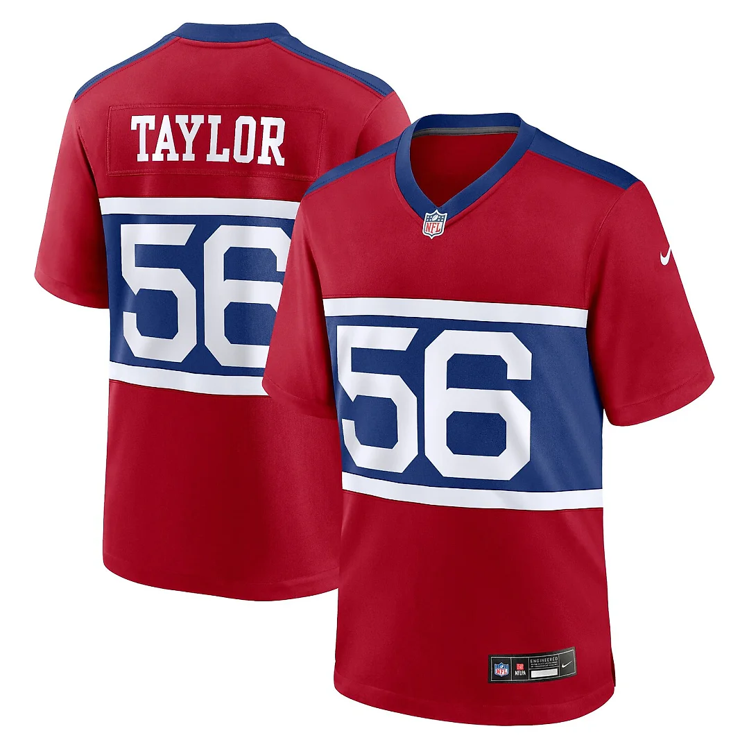 Zennovawear Lawrence Taylor New York Giants Alternate Retired Player Game Jersey - Century Red