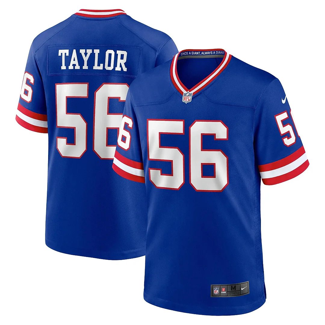 Zennovawear Lawrence Taylor New York Giants Classic Retired Player Game Jersey - Royal