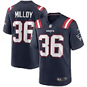 Zennovawear Lawyer Milloy New England Patriots Game Retired Player Jersey - Navy