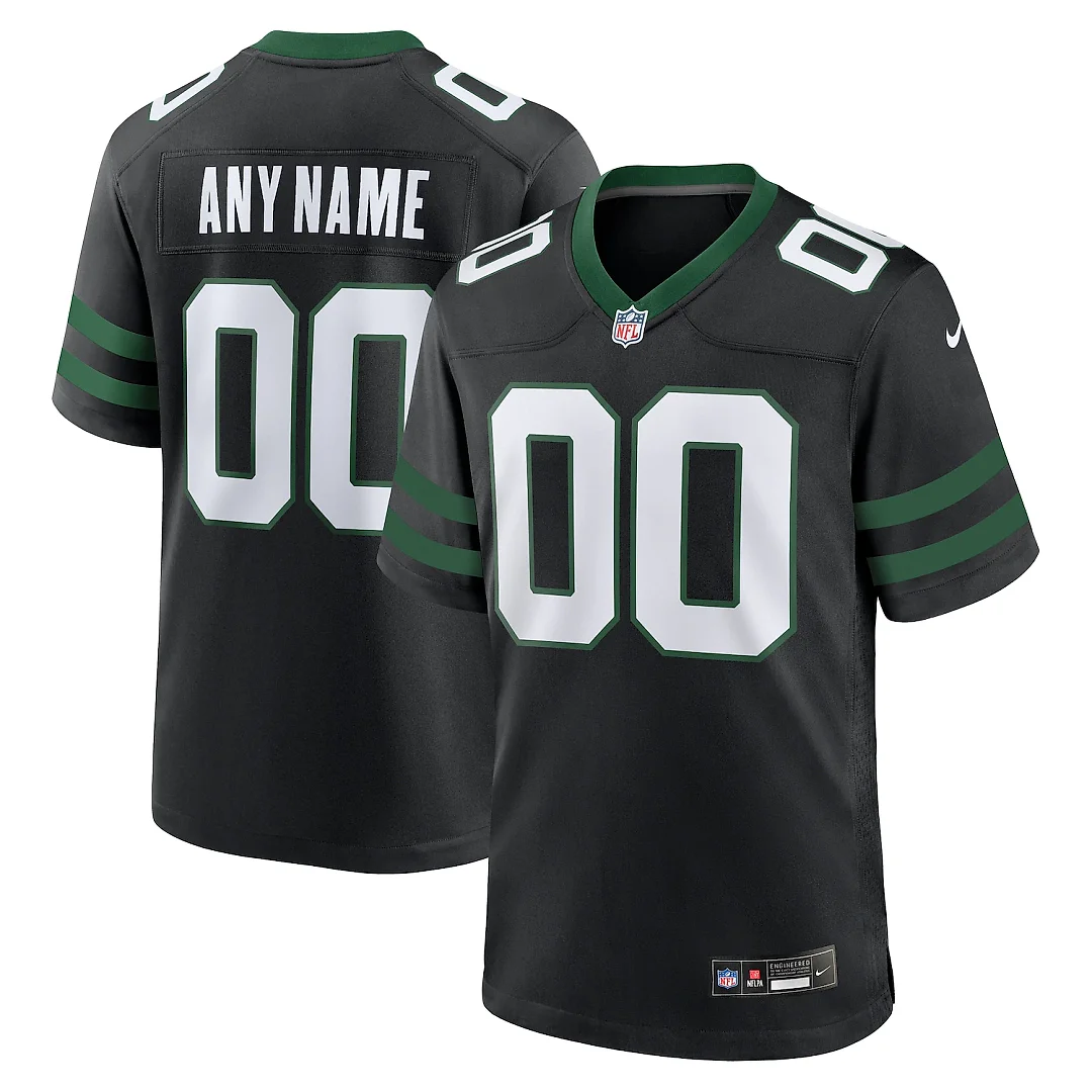 Zennovawear New York Jets Alternate Custom Game Jersey - Legacy Black