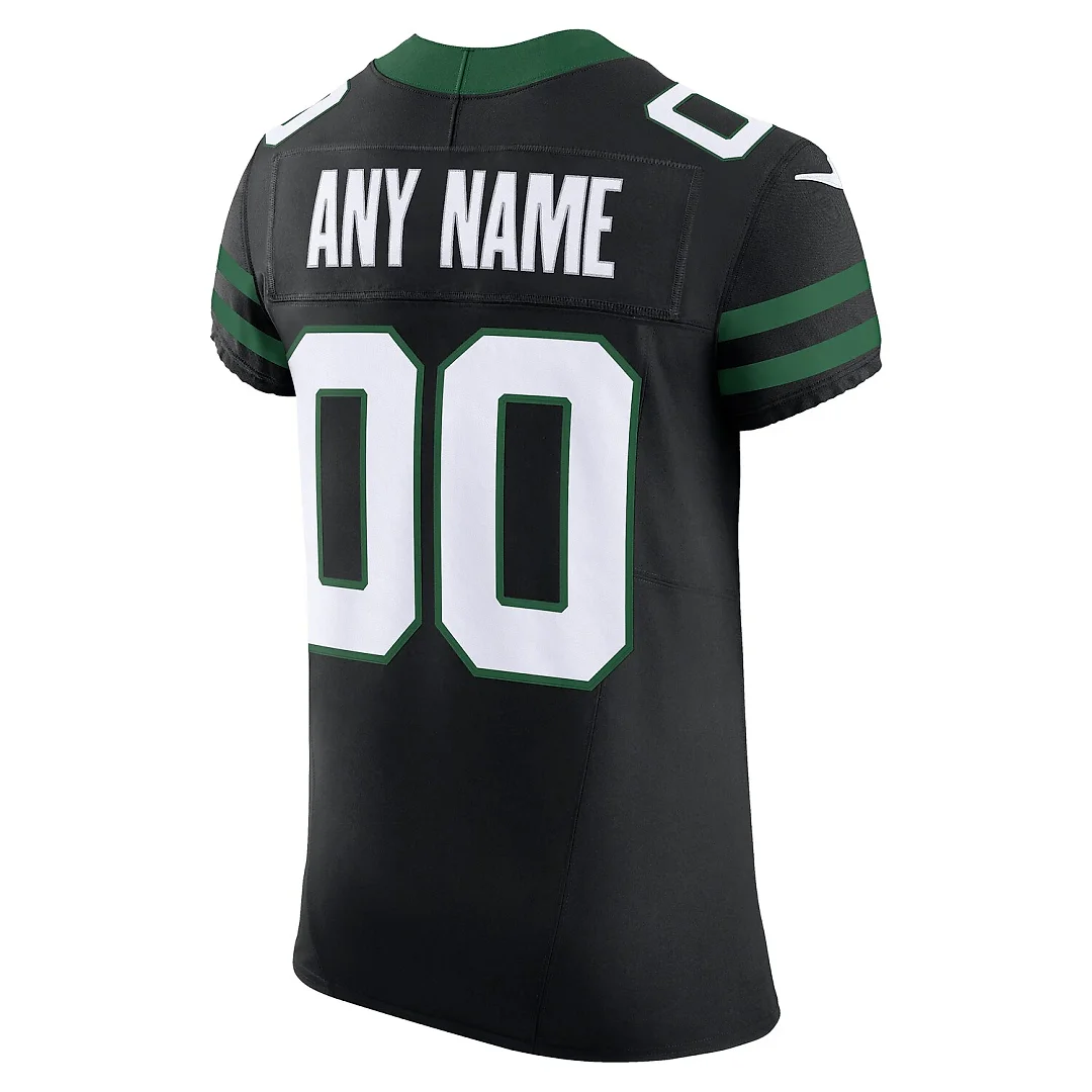 Zennovawear New York Jets Alternate Vapor FUSE. Elite Custom Jersey - Legacy Black