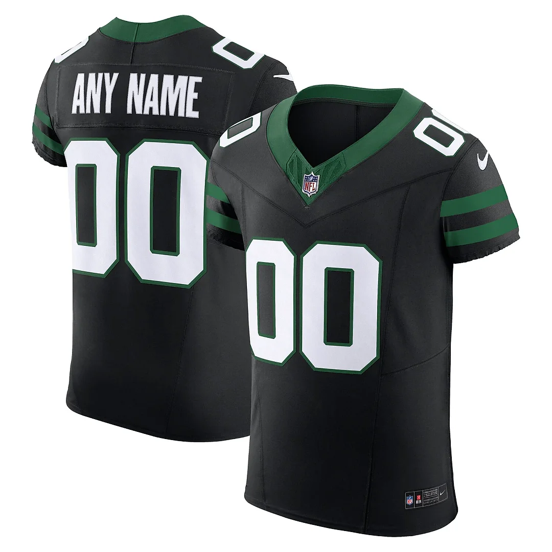 Zennovawear New York Jets Alternate Vapor FUSE. Elite Custom Jersey - Legacy Black
