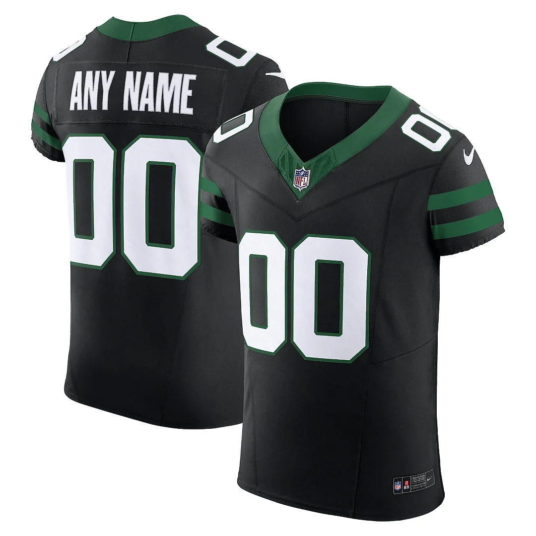 Zennovawear New York Jets Alternate Vapor FUSE. Elite Custom Jersey - Legacy Black