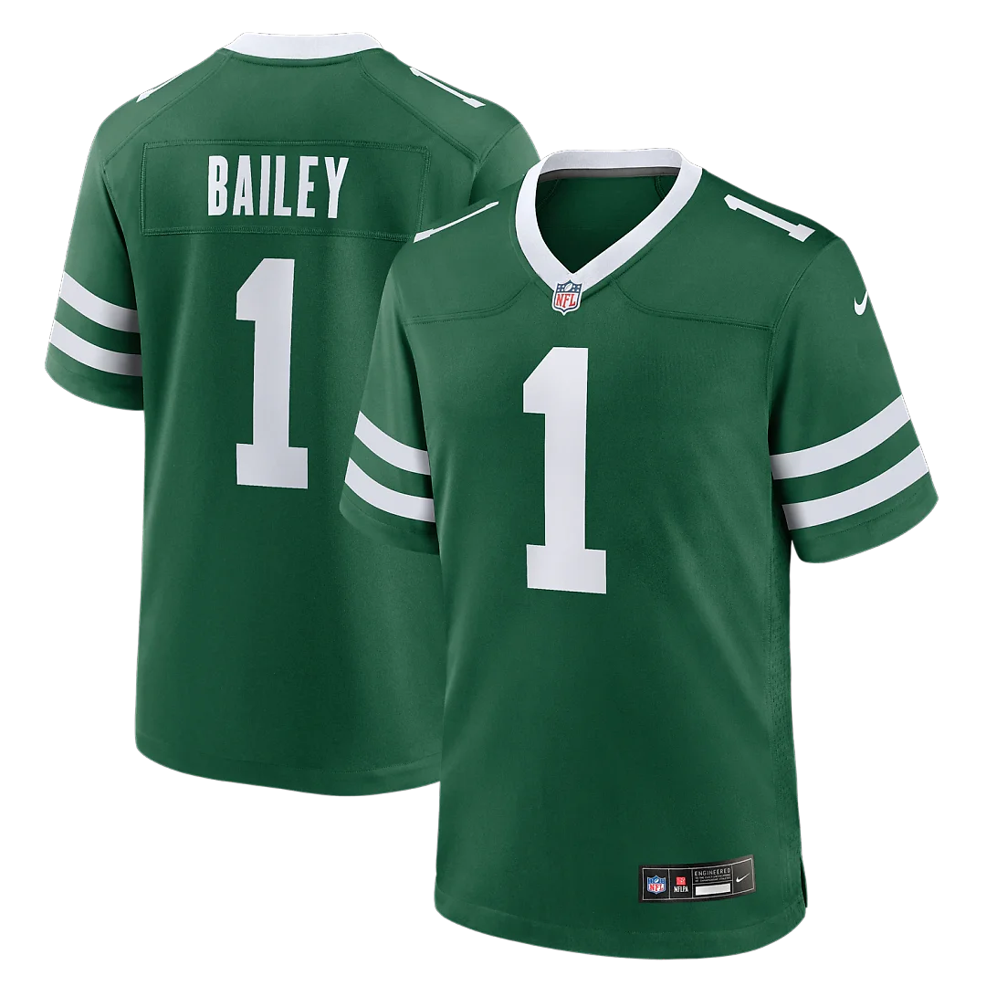 Zennovawear David Bailey New York Jets 2026 NFL Draft First Round Pick No. 2 Team Game Jersey - Legacy Green