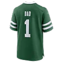 Zennovawear New York Jets #1 Dad Game Jersey - Legacy Green