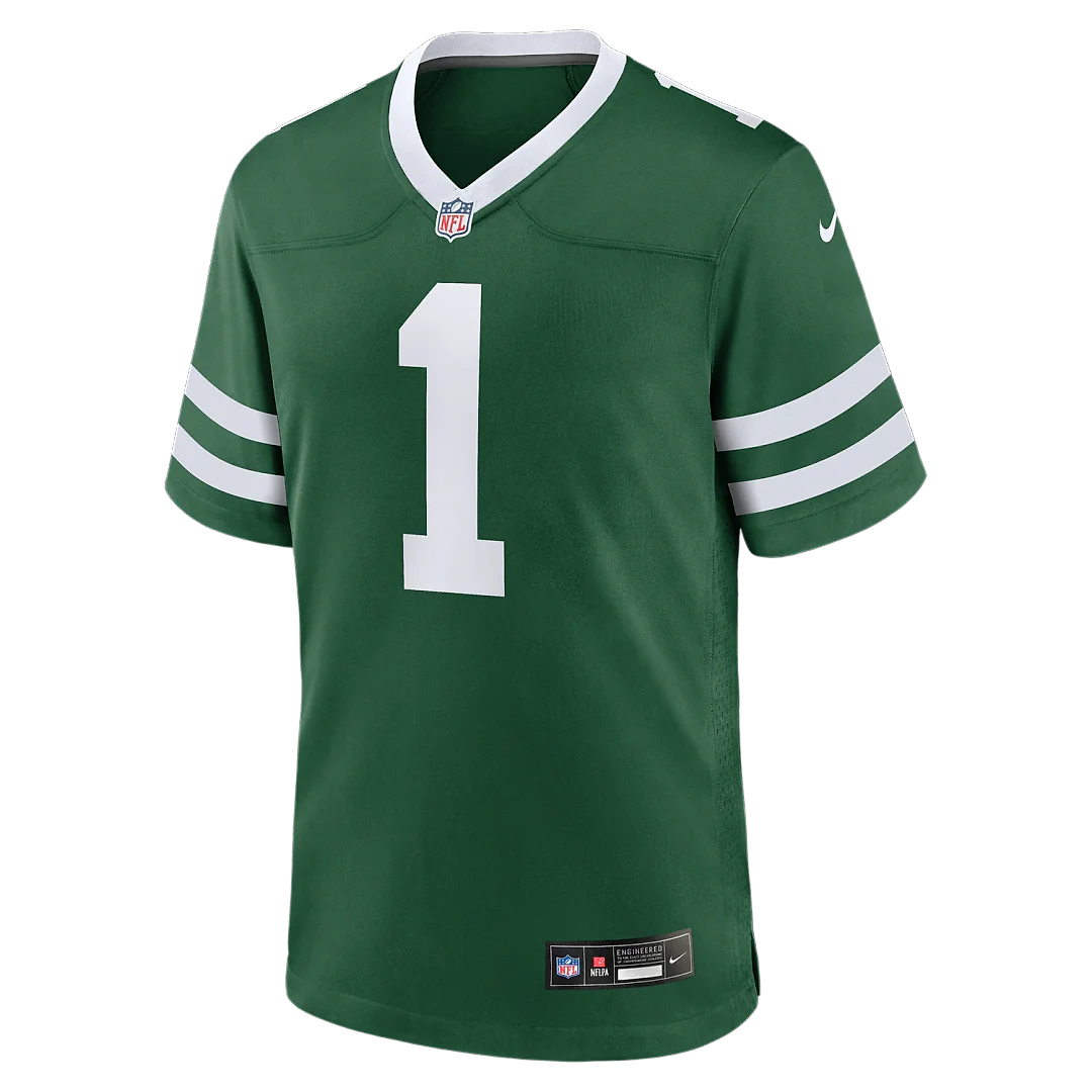 Zennovawear New York Jets #1 Dad Game Jersey - Legacy Green
