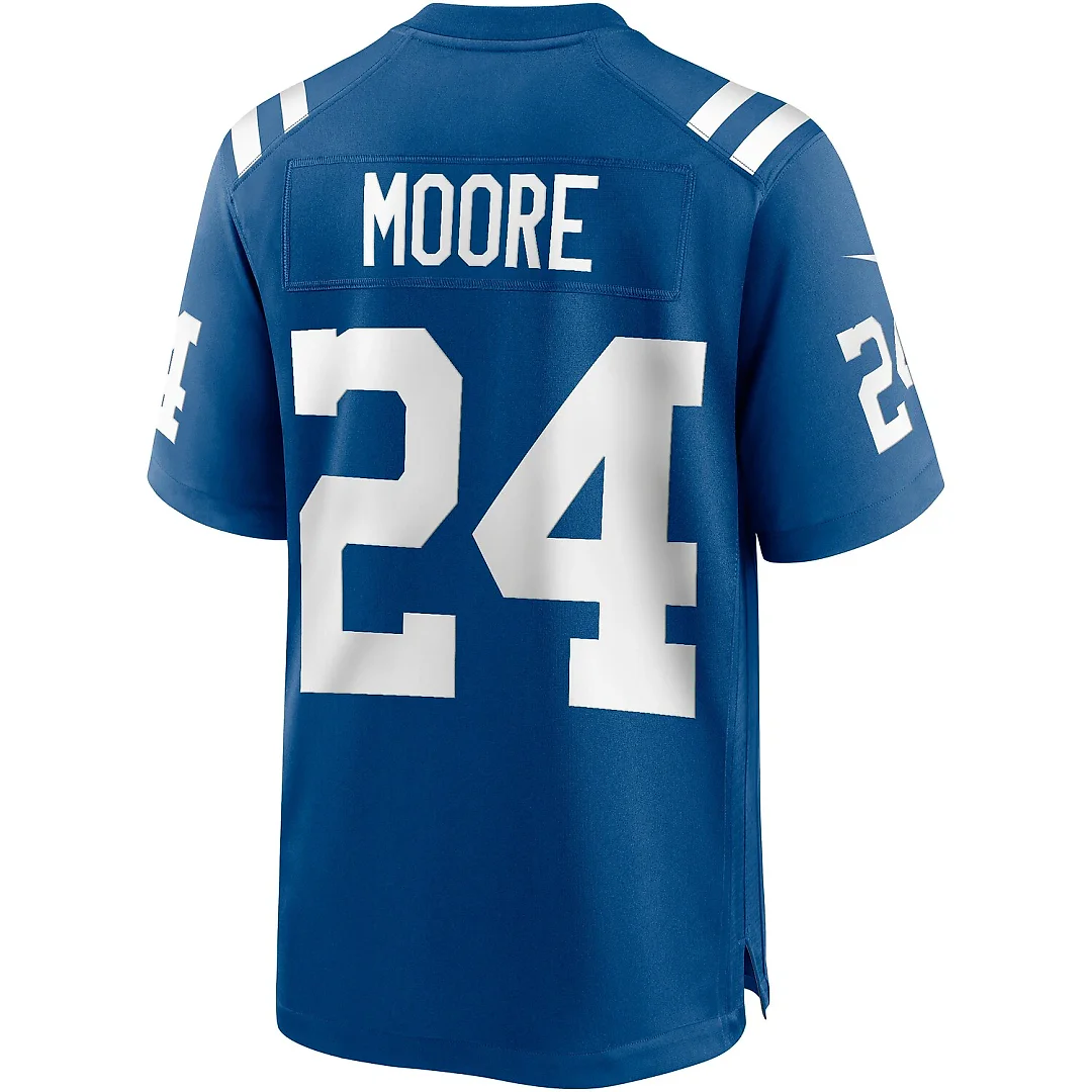 Zennovawear Lenny Moore Indianapolis Colts Game Retired Player Jersey - Royal