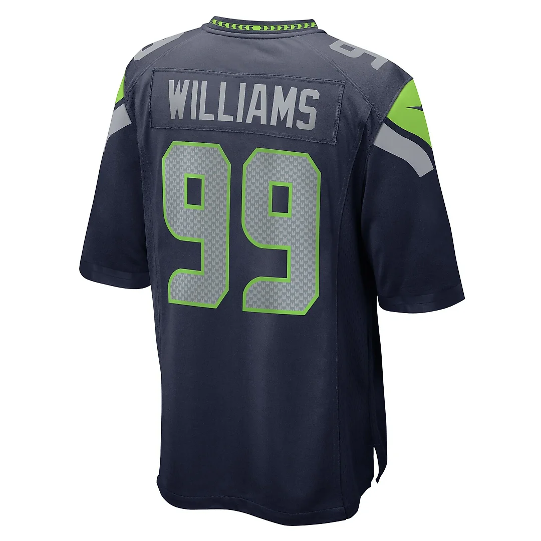 Zennovawear Leonard Williams Seattle Seahawks Game Jersey - College Navy