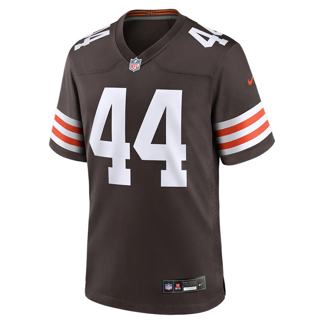 Zennovawear Leroy Kelly Cleveland Browns Game Retired Player Jersey - Brown
