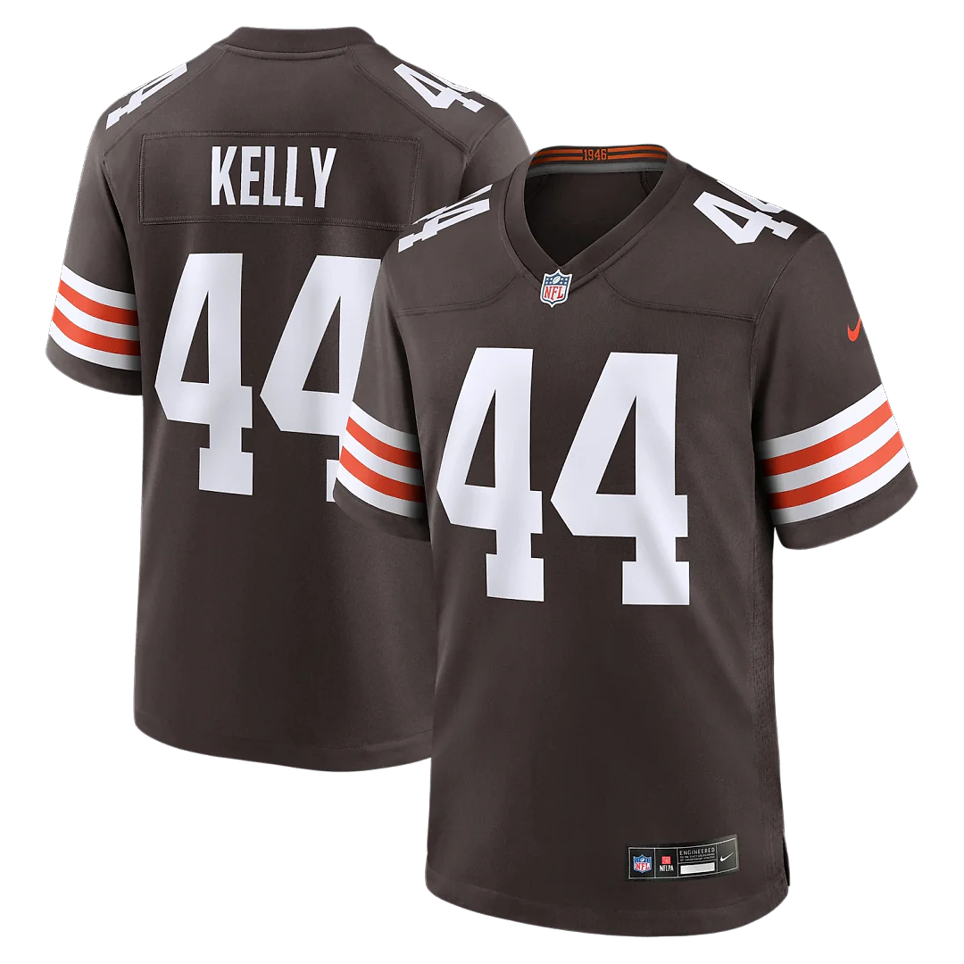 Zennovawear Leroy Kelly Cleveland Browns Game Retired Player Jersey - Brown