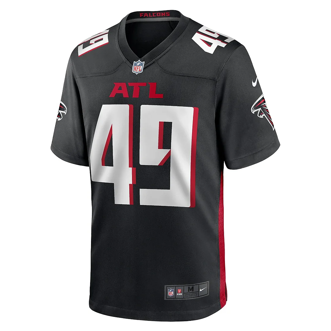 Zennovawear Liam McCullough Atlanta Falcons Team Game Jersey - Black