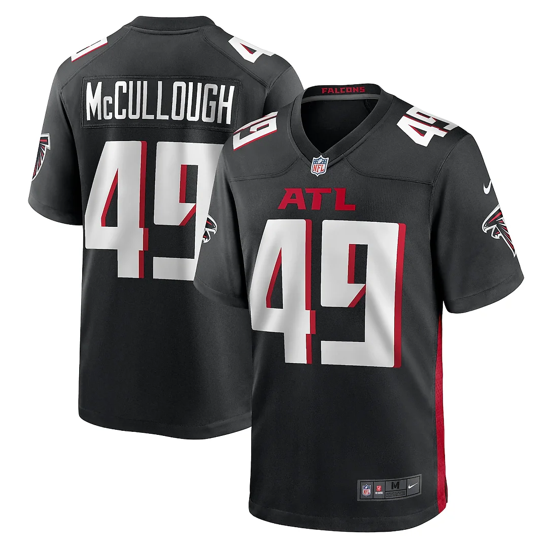 Zennovawear Liam McCullough Atlanta Falcons Team Game Jersey - Black