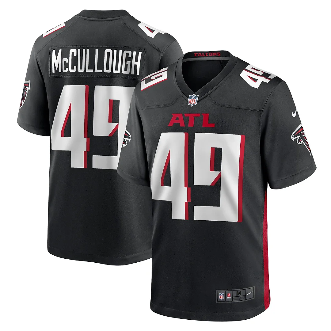 Zennovawear Liam McCullough Atlanta Falcons Team Game Jersey - Black