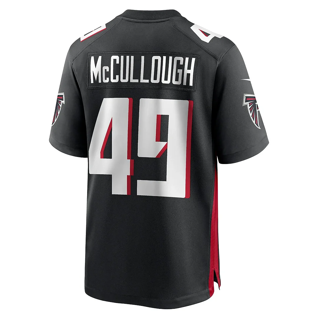 Zennovawear Liam McCullough Atlanta Falcons Team Game Jersey - Black