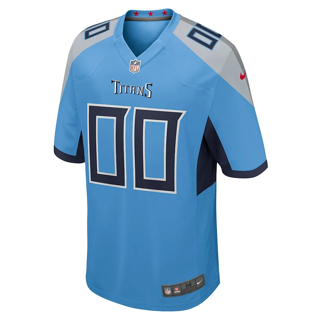 Zennovawear Tennessee Titans Alternate Custom Game Jersey - Light Blue