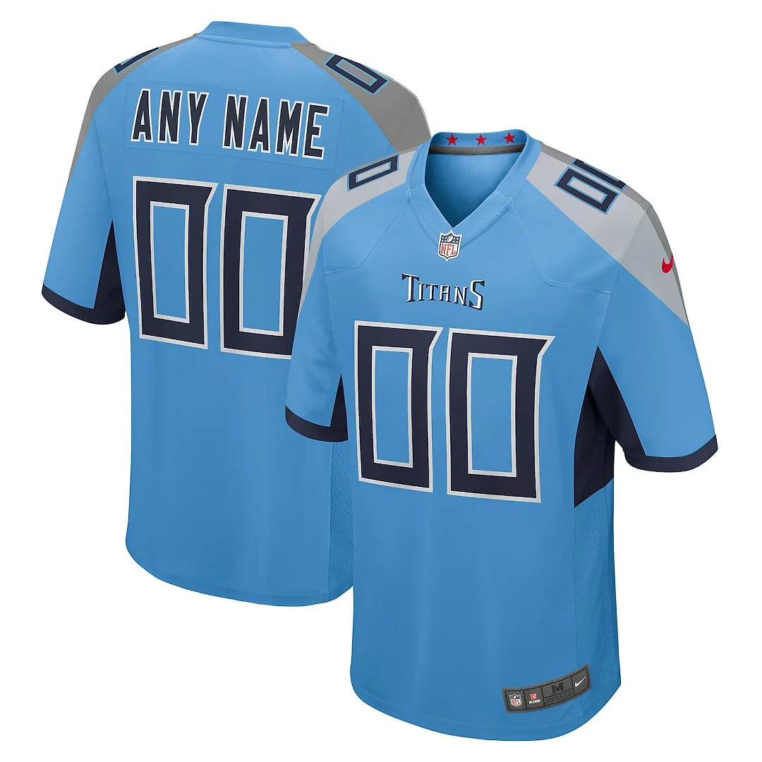 Zennovawear Tennessee Titans Alternate Custom Game Jersey - Light Blue