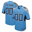 Zennovawear Tennessee Titans Alternate Custom Game Jersey - Light Blue