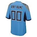 Zennovawear Tennessee Titans Alternate Custom Game Jersey - Light Blue