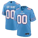 Zennovawear Tennessee Titans Game Custom Jersey - Light Blue