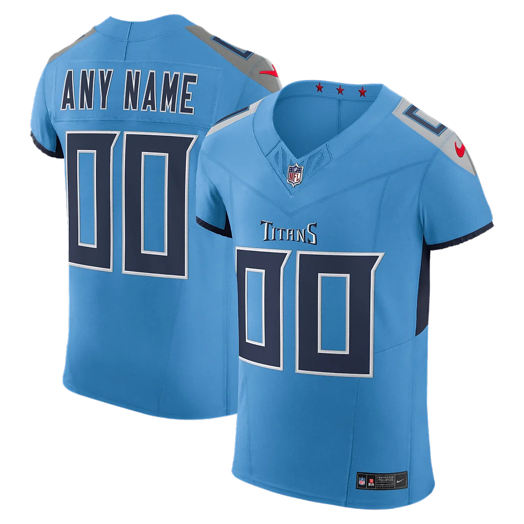 Zennovawear Tennessee Titans Team Vapor FUSE. Elite Custom Jersey - Light Blue