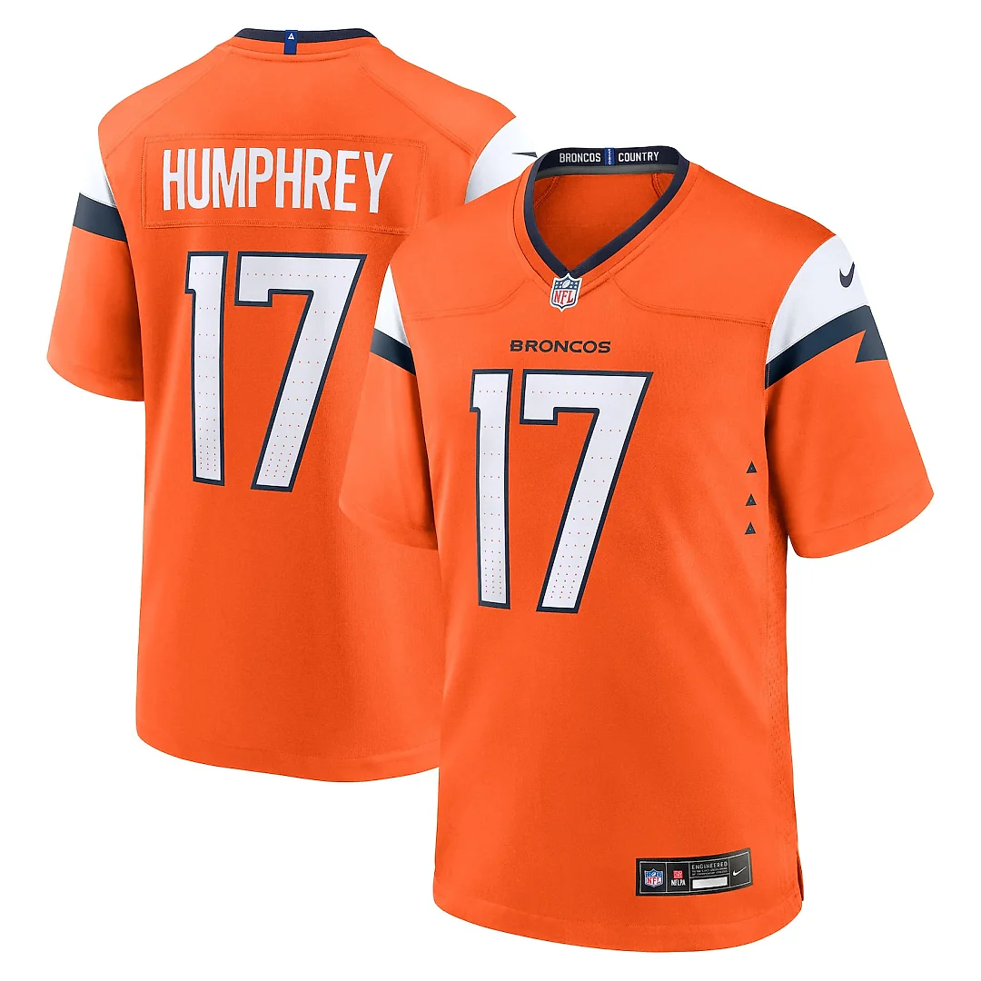 Zennovawear Lil'Jordan Humphrey Denver Broncos Team Game Jersey - Orange