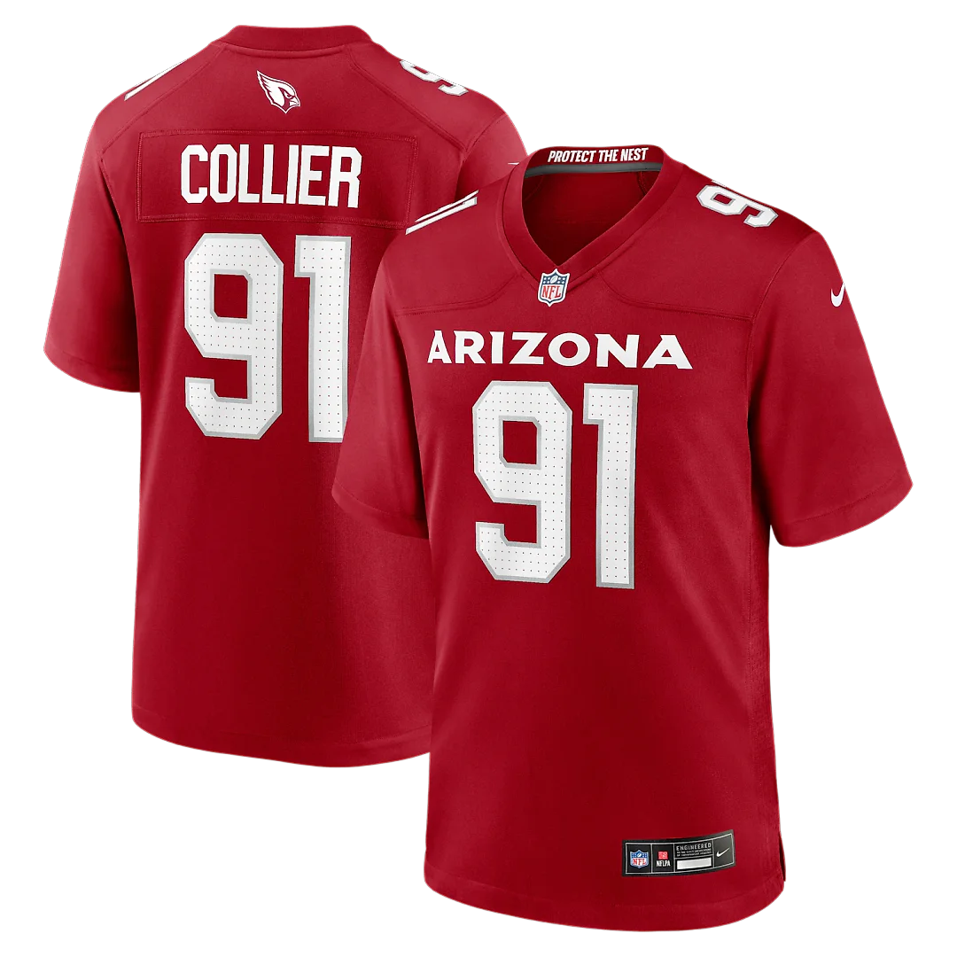 Zennovawear L.J. Collier Arizona Cardinals Team Game Jersey - Cardinal
