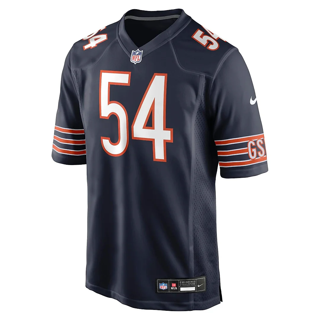 Zennovawear Logan Jones Chicago Bears Team Game Jersey - Navy