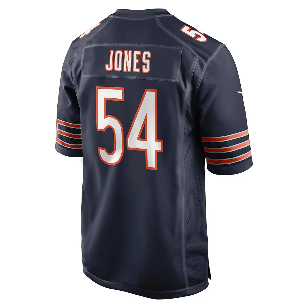 Zennovawear Logan Jones Chicago Bears Team Game Jersey - Navy