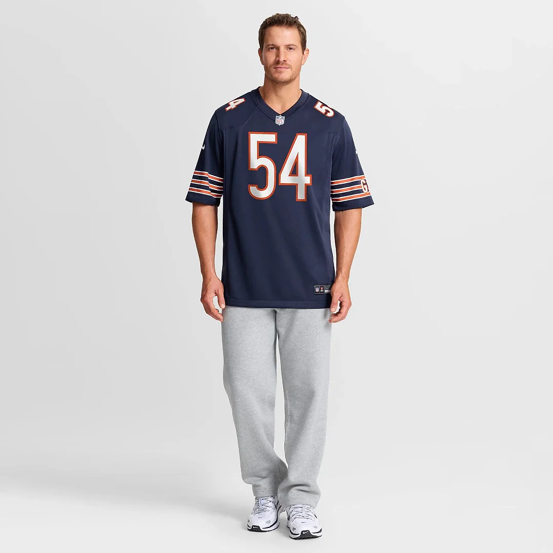 Zennovawear Logan Jones Chicago Bears Team Game Jersey - Navy