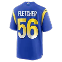 Zennovawear London Fletcher Los Angeles Rams Game Retired Player Jersey - Royal