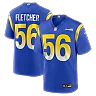 Zennovawear London Fletcher Los Angeles Rams Game Retired Player Jersey - Royal