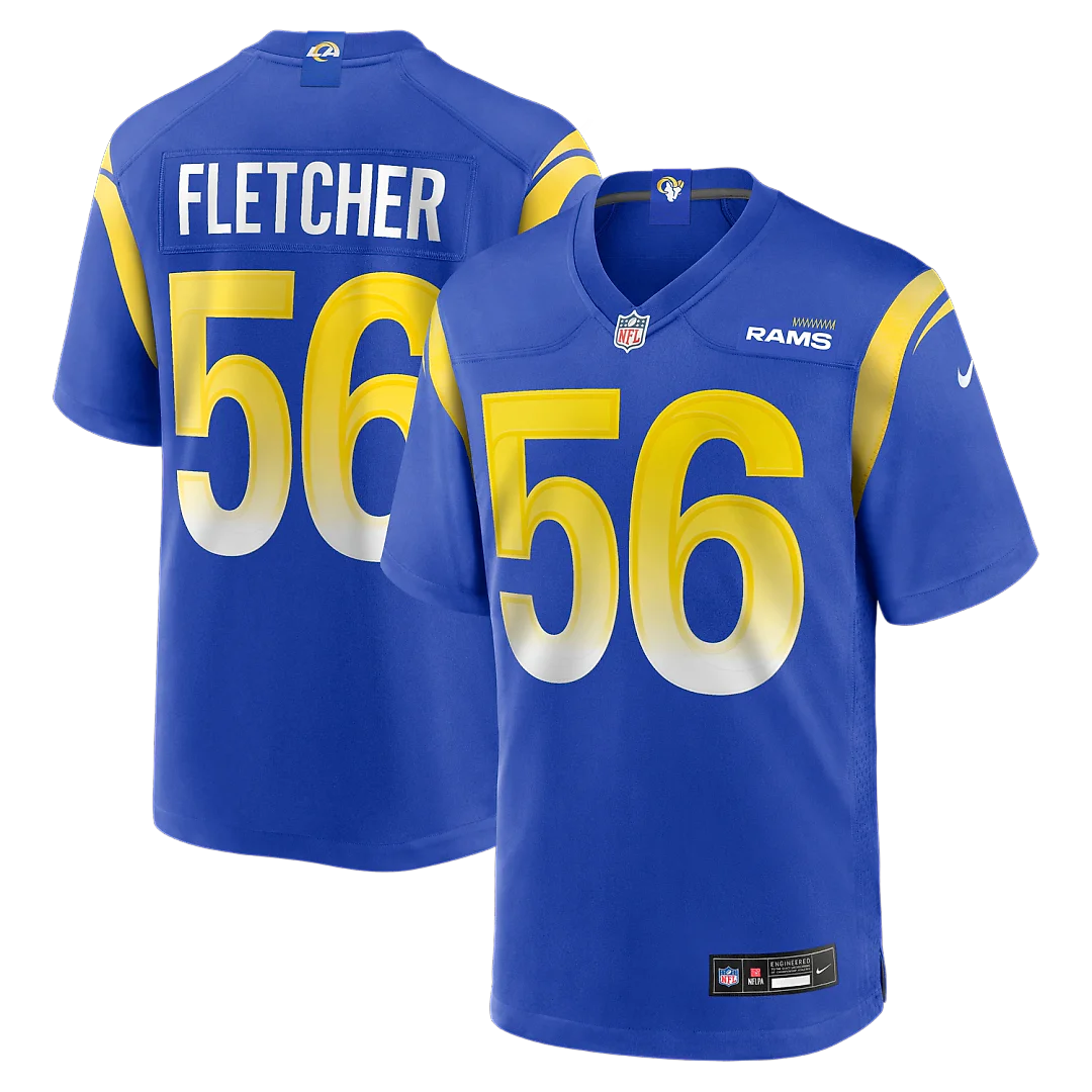 Zennovawear London Fletcher Los Angeles Rams Game Retired Player Jersey - Royal