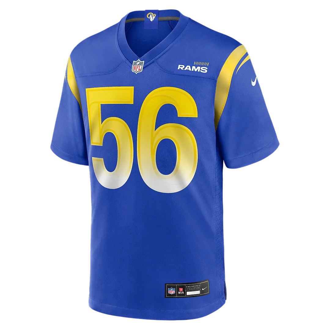 Zennovawear London Fletcher Los Angeles Rams Game Retired Player Jersey - Royal