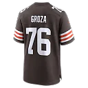 Zennovawear Lou Groza Cleveland Browns Game Retired Player Jersey - Brown